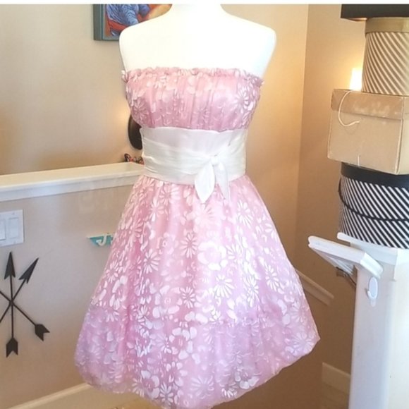 BETSEY JOHNSON EVENING Pink Prom Dress Cupcake Tea Party - Picture 5 of 9